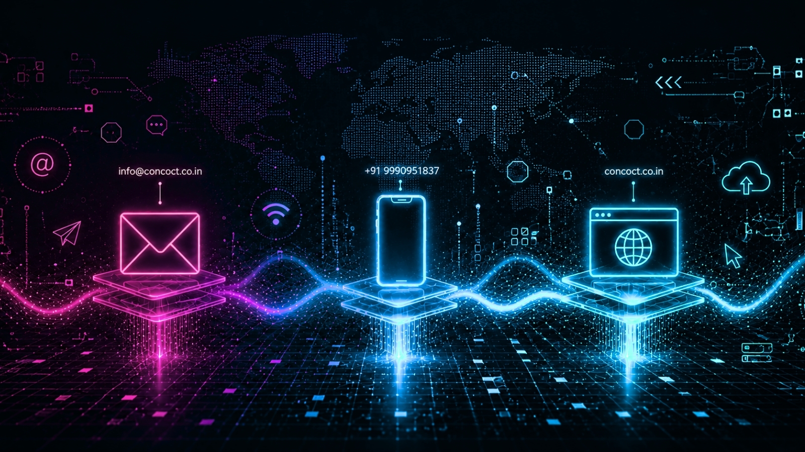 Contact Us Contact Concoct Digital Solutions — let's build your brand together